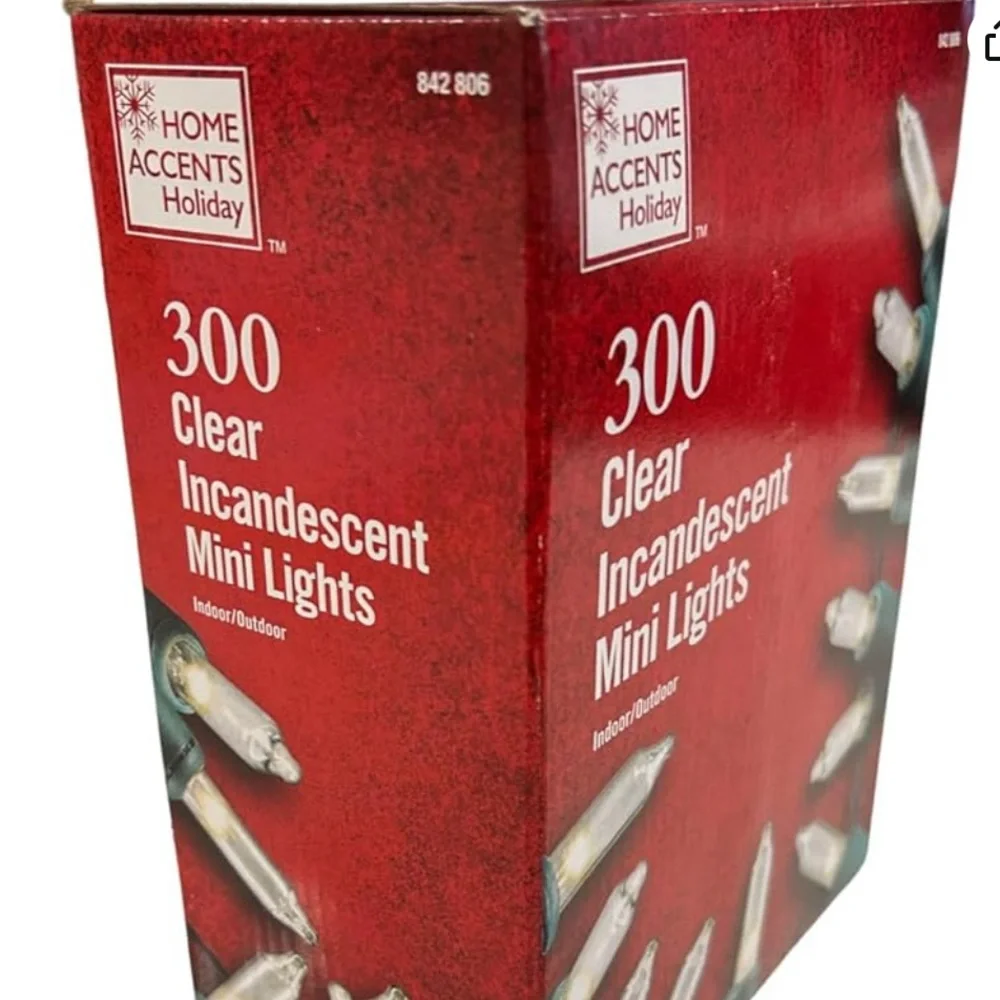 Set of 2 boxes Home Accents 300 Mini Lights, 68 ft 6